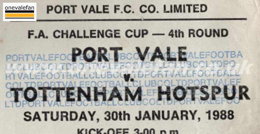 BBC Radio Five Live's special programme on Vale's win over Spurs 1988
