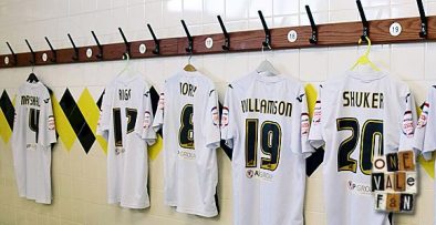 The Port Vale home dressing room