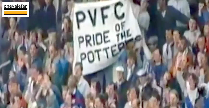 A banner in the crowd - Port Vale 1-0 Bristol Rovers, 1989