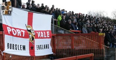 Port Vale fans at Accrington