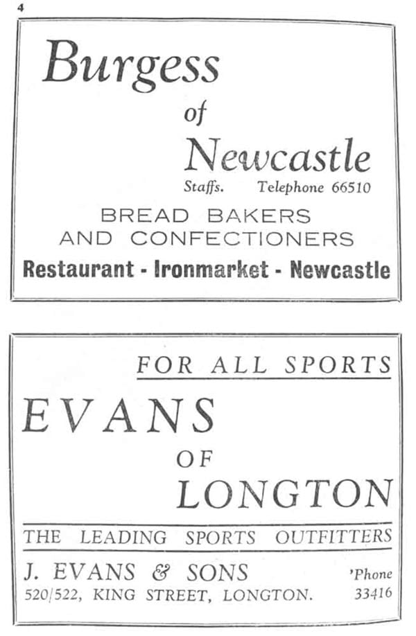 Port Vale v Stoke programme 1955 - page 4