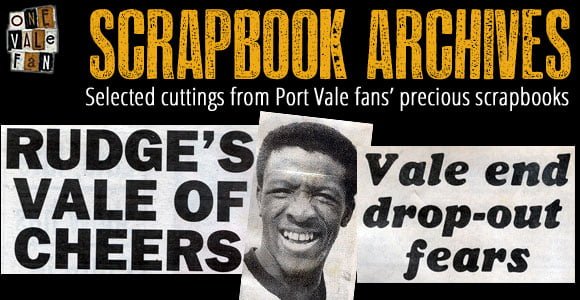 Scrapbook - 1980s Port Vale reports