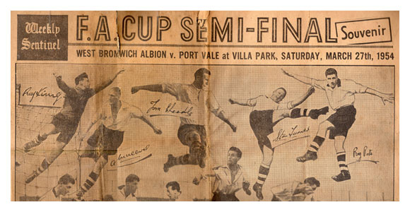 1954 Sentinel FA Cup semi-final Souvenir
