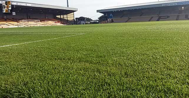 The Vale Park stadium pitch