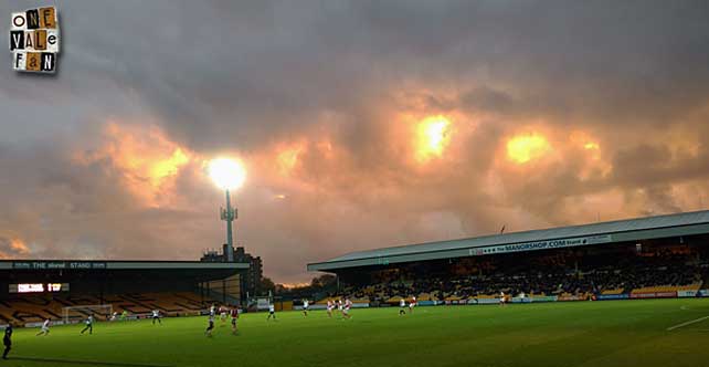 Clouds over the Vale Park stadium