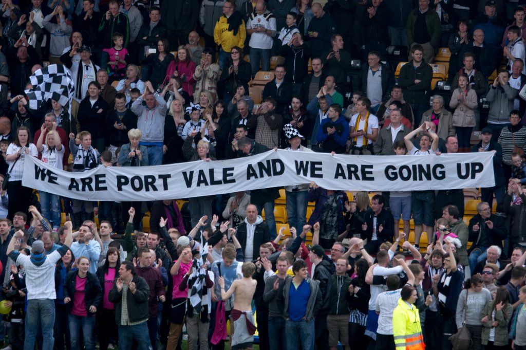 Fans banner - Port Vale v Northampton Town 2013