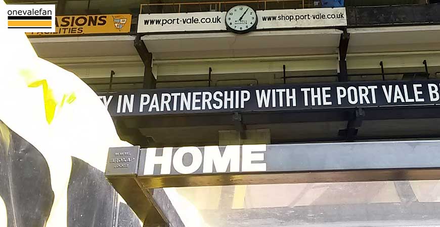 Vale Park home bench