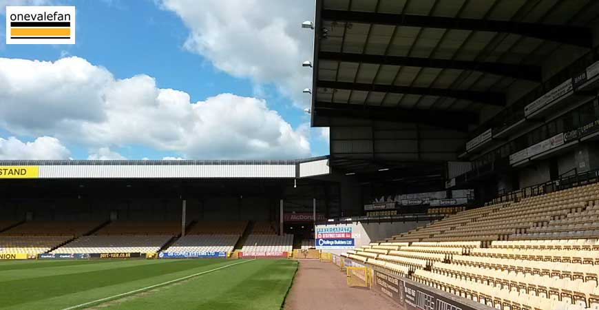 The Lorne Street stand, Vale Park stadium