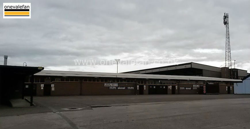 The Hamil Road stand exterior, Vale Park stadium