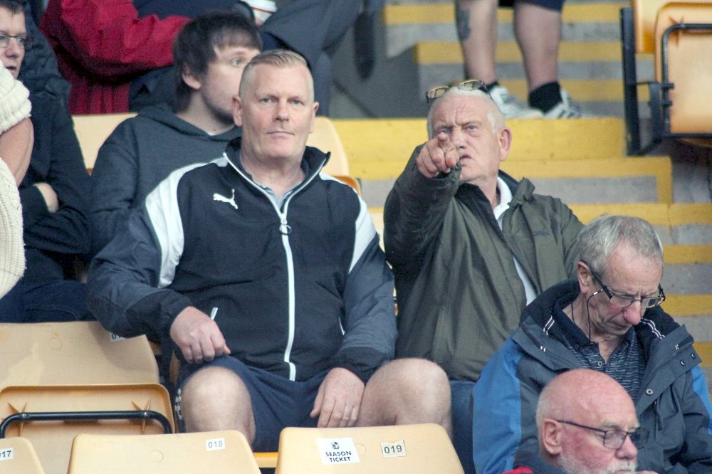 Port Vale fans at Vale Park stadium for the friendly game against Fleetwood