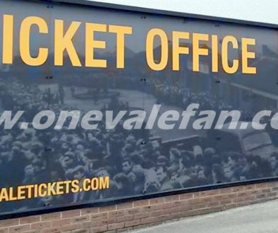 The ticket office at Port Vale's Vale Park stadium
