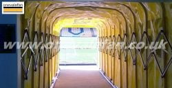 The tunnel at Port Vale's Vale Park stadium