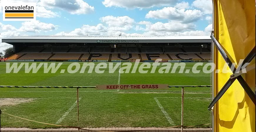 A general view of Port Vale's Vale Park stadium