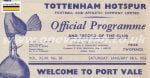 Take a look at a 1955 matchday programme between Tottenham Hotspur and Port Vale
