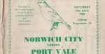 Vintage programme: read Norwich versus Port Vale from 1950