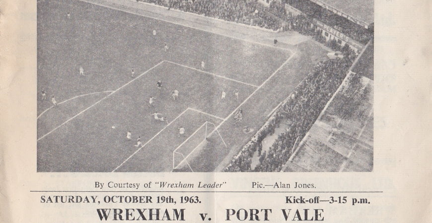 Wrexham vs Port Vale programme 1963