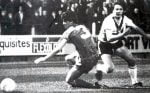 Photo Essay: Port Vale’s Steve Fox leaves a Wigan defender helpless in 1983