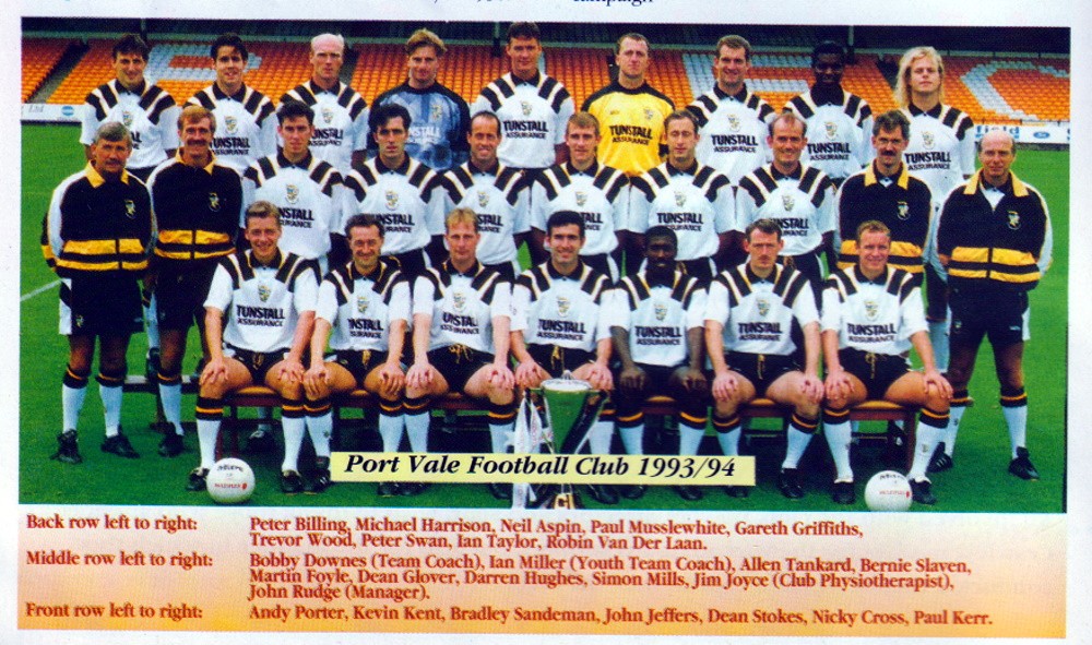 Port Vale 1993-94 team photo