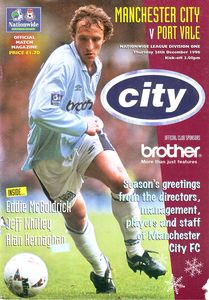 Man City v Port Vale 1996/97 season