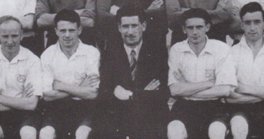 Ivor Powell with Port Vale players 1951