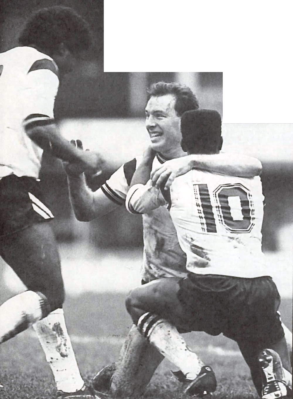 Phil Sproson celebrates his goal against Spurs in the FA Cup, 1988