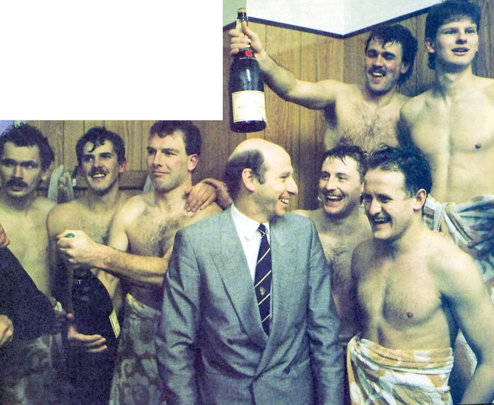 Port Vale celebrations after the win over Spurs in 1988