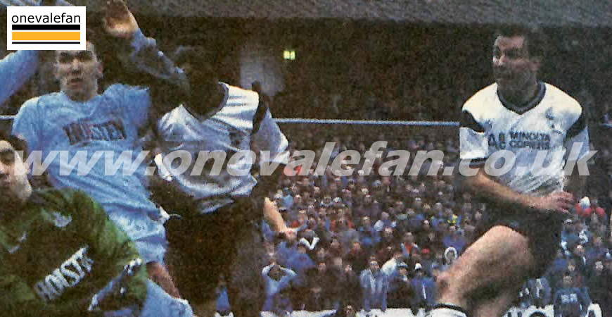 Phil Sproson scores against Spurs in 1988