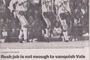 Liverpool 2-2 Port Vale - press clipping
