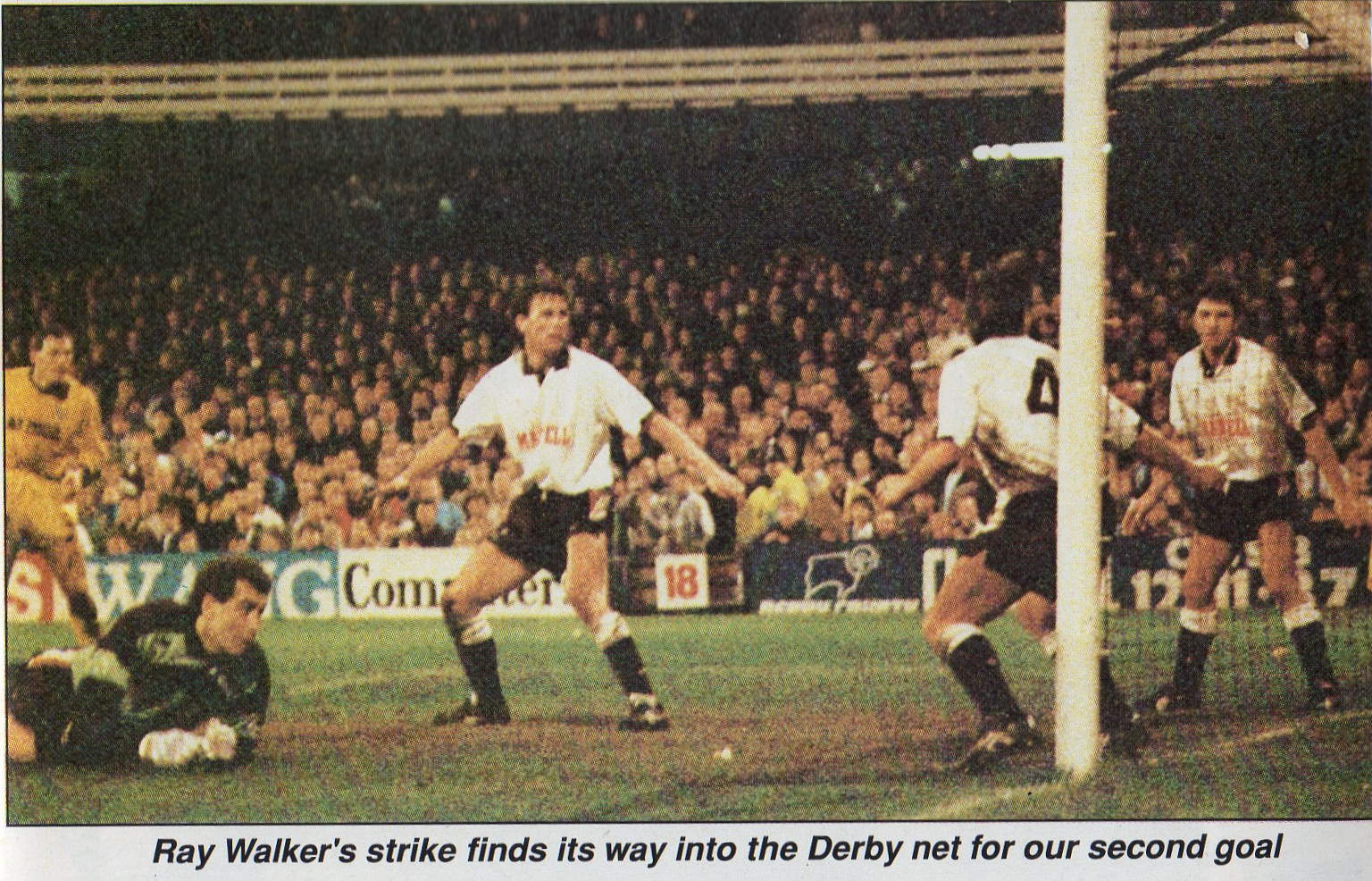 Port Vale's Ray Walker scores against Derby County, FA Cup 1900