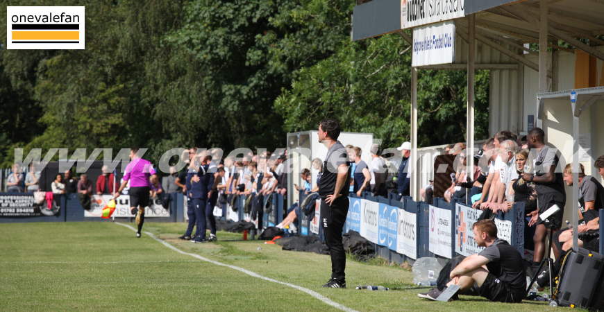 General view of the Kidsgrove Athletic v Port Vale friendly 2021