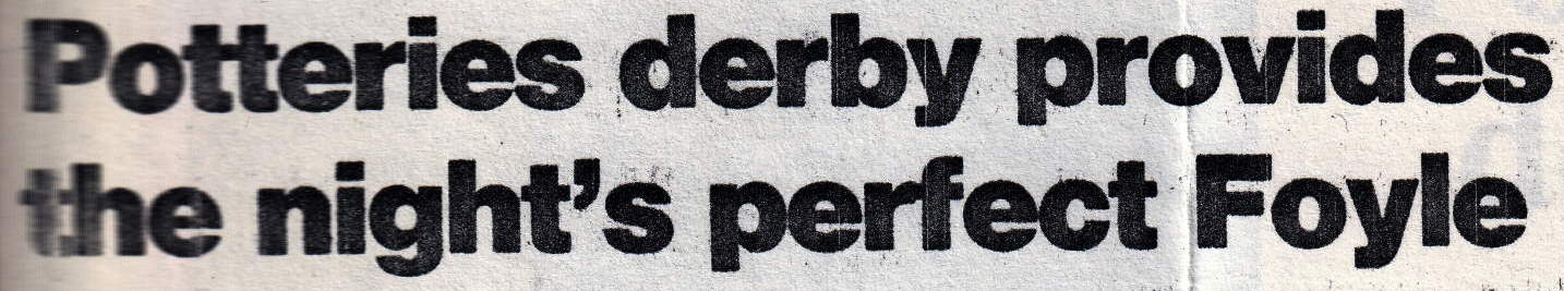 Port Vale 3-1 Stoke City, FA Cup replay 1991